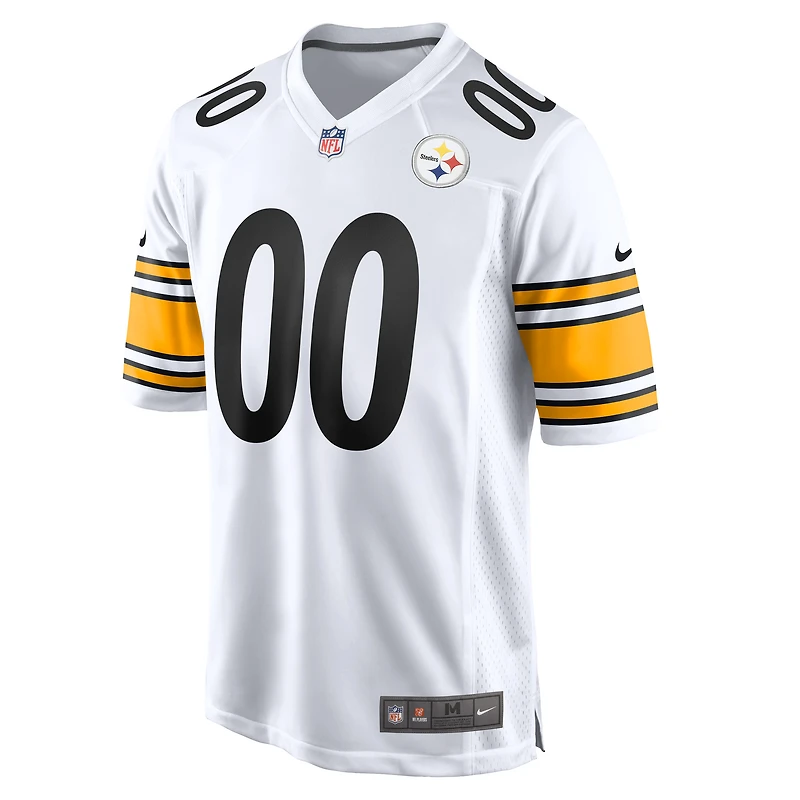 Men's Nike White Pittsburgh Steelers Game Custom Jersey