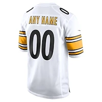 Men's Nike White Pittsburgh Steelers Game Custom Jersey