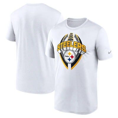 Men's Nike White Pittsburgh Steelers Legend Icon Performance T-Shirt