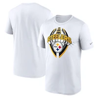 Men's Nike White Pittsburgh Steelers Legend Icon Performance T-Shirt