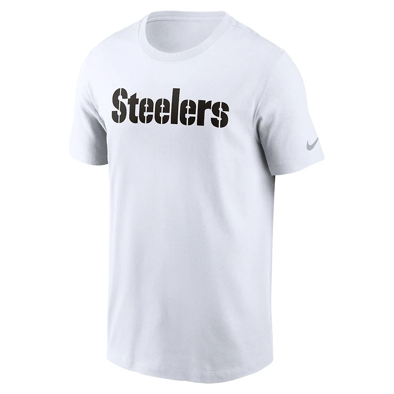 Men's Nike Pittsburgh Steelers Primetime Wordmark Essential T-Shirt