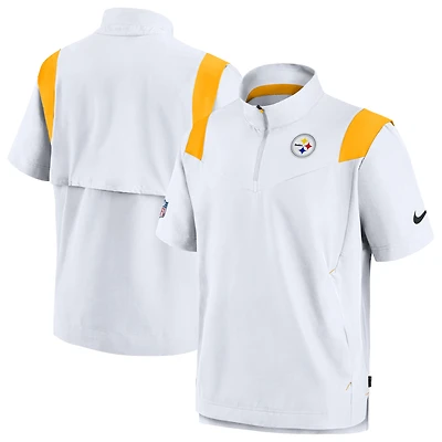 Haut à enfiler Chevron Lockup Nike Pittsburgh Steelers Sideline Coaches pour homme - Blanc