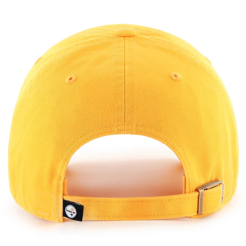 Casquette ajustable pour homme Pittsburgh Steelers '47 Brand Gold Cleanup