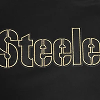 Men's Pro Standard Black Pittsburgh Steelers Classic Chenille Pullover Hoodie