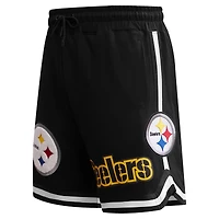 Short en chenille classique Pro Standard noir des Pittsburgh Steelers pour homme