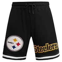 Men's Pro Standard Black Pittsburgh Steelers Classic Chenille Shorts