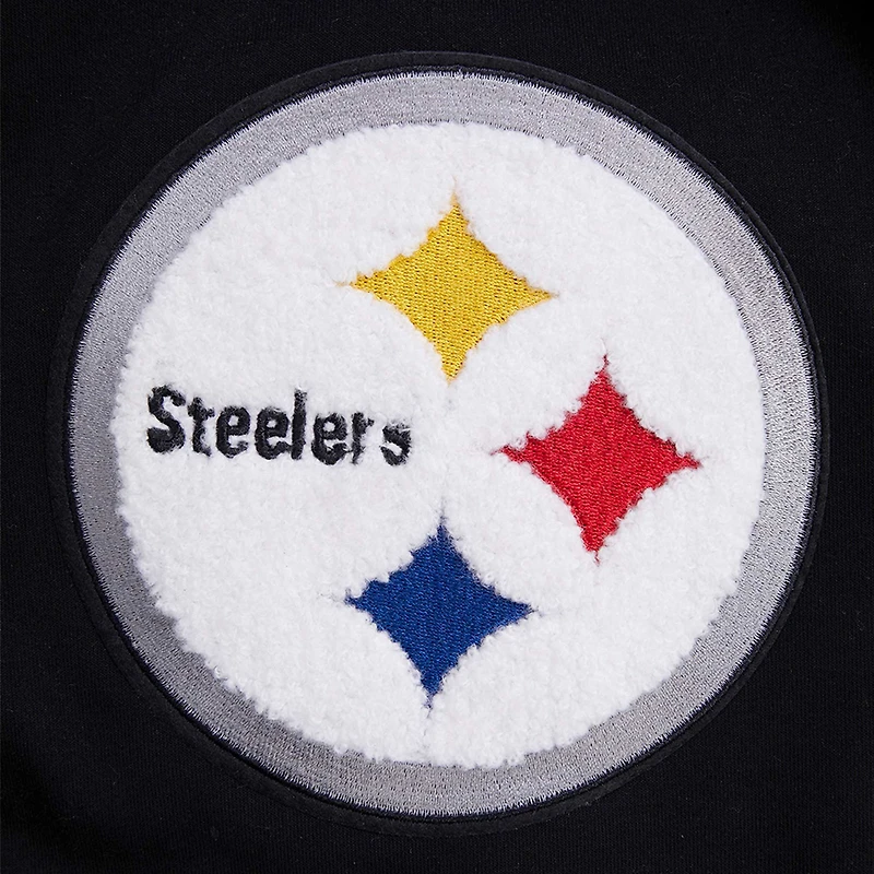 Men's Pro Standard Black Pittsburgh Steelers Classic Chenille Shorts