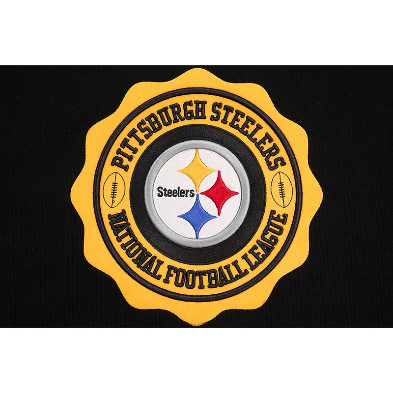 Men's Pro Standard Black Pittsburgh Steelers Crest Emblem Pullover Sweatshirt