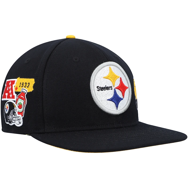 Casquette snapback Pro Standard Pittsburgh Steelers Hometown pour homme, noire