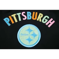 T-shirt graphique néon Pro Standard noir Pittsburgh Steelers pour hommes