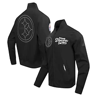 Veste zippée en sergé Paint The City Pro Standard noire pour homme des Pittsburgh Steelers