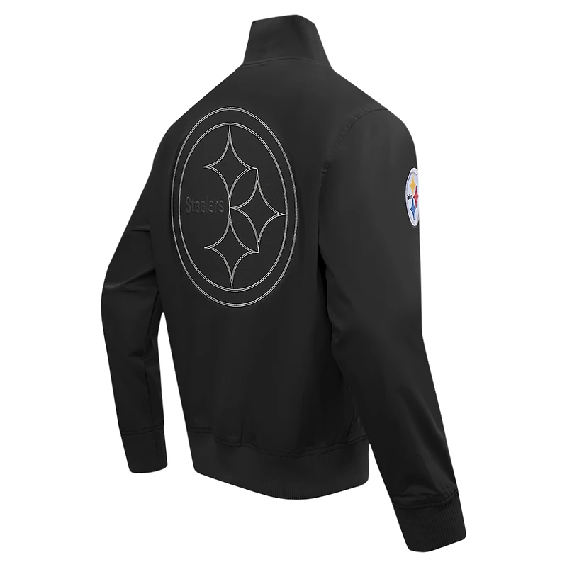 Veste zippée en sergé Paint The City Pro Standard noire pour homme des Pittsburgh Steelers