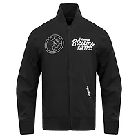 Veste zippée en sergé Paint The City Pro Standard noire pour homme des Pittsburgh Steelers