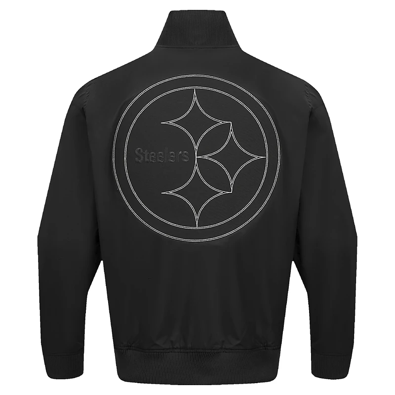 Veste zippée en sergé Paint The City Pro Standard noire pour homme des Pittsburgh Steelers
