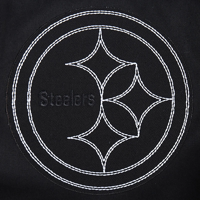 Veste zippée en sergé Paint The City Pro Standard noire pour homme des Pittsburgh Steelers
