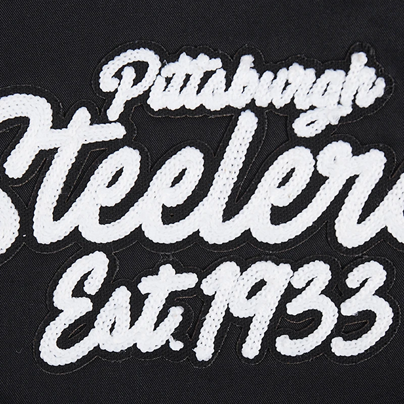 Veste zippée en sergé Paint The City Pro Standard noire pour homme des Pittsburgh Steelers