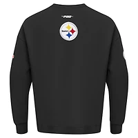 Sweat-shirt à enfiler épaules tombantes Turn It Up Pro Standard pour homme, noir, des Steelers de Pittsburgh