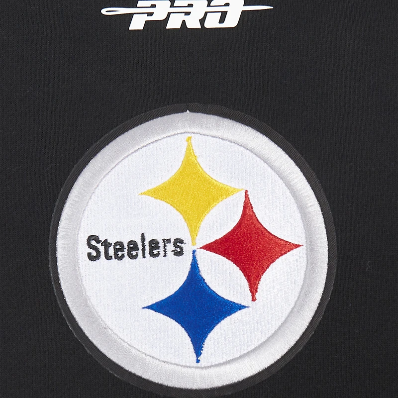 Sweat-shirt à enfiler épaules tombantes Turn It Up Pro Standard pour homme, noir, des Steelers de Pittsburgh