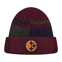 Men's Pro Standard Burgundy Pittsburgh Steelers Speckled Cuffed Knit Hat