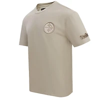 Men's Pro Standard Tan Pittsburgh Steelers Drop Shoulder T-Shirt