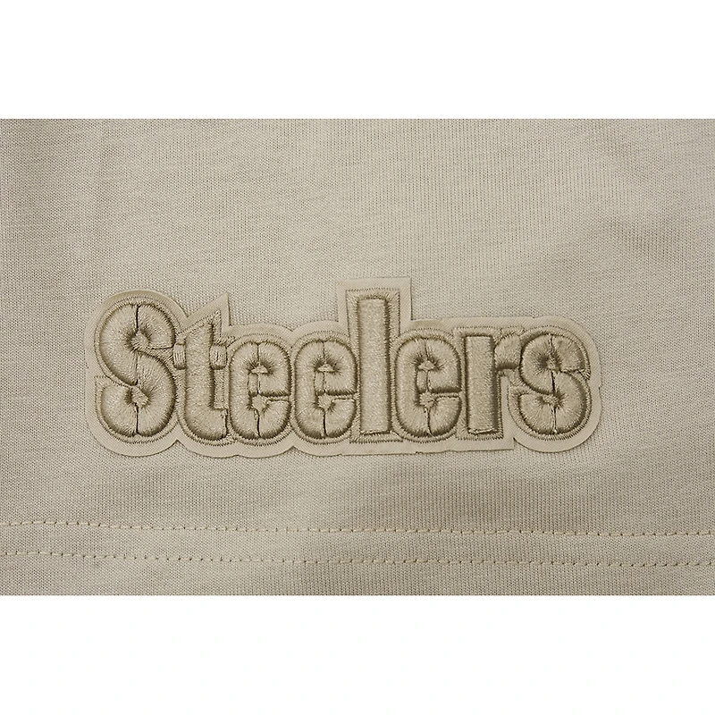 T-shirt à épaules tombantes Pro Standard Tan pour homme des Steelers de Pittsburgh