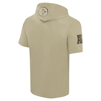 Sweat à capuche manches courtes pour homme Pro Standard Tan Pittsburgh Steelers Neutrals Capsule
