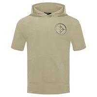 Sweat à capuche manches courtes pour homme Pro Standard Tan Pittsburgh Steelers Neutrals Capsule