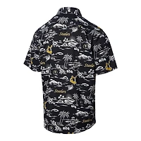 Chemise boutonnée à imprimé Kekai des Pittsburgh Steelers pour homme Reyn Spooner noire