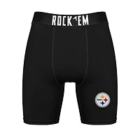 Pack combiné de chaussettes et caleçons boxeurs Rock Em Socks pour hommes des Steelers Pittsburgh