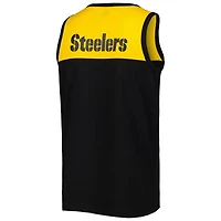 Débardeur Starter noir/doré Pittsburgh Steelers Logo Touchdown pour homme