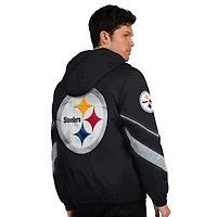 Veste zippée complète pour homme Starter noir/or Pittsburgh Steelers Thursday Night Gridiron