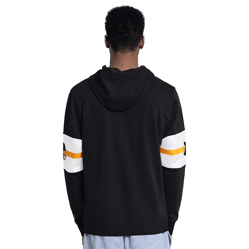 Men's Starter  Black Pittsburgh Steelers Fullback Jersey Hoodie