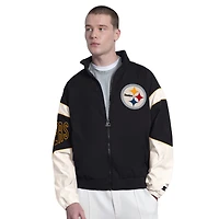 Veste à capuche zippée Starter noire Pittsburgh Steelers The Gust pour homme