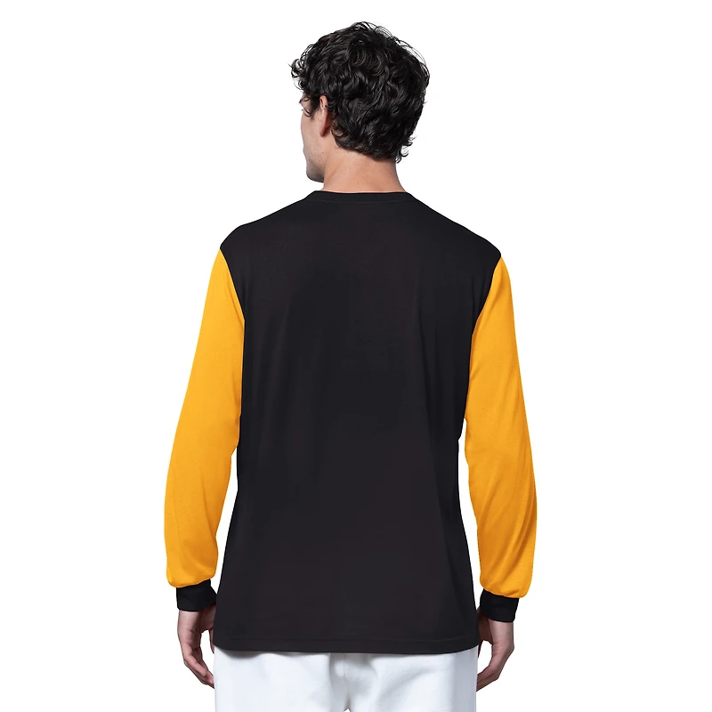 Men's Starter Black Pittsburgh Steelers Thursday Night Gridiron Long Sleeve T-Shirt