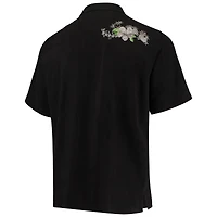 Chemise boutonnée Tommy Bahama noire Pittsburgh Steelers Azule Oasis pour hommes