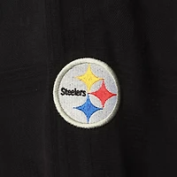 Chemise boutonnée Tommy Bahama noire Pittsburgh Steelers Azule Oasis pour hommes