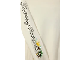 Men's Tommy Bahama Cream Pittsburgh Steelers Oasis Endzone Lux Long Sleeve T-Shirt