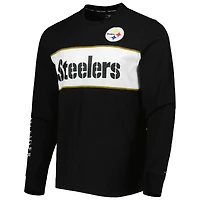 Men's Tommy Hilfiger Black Pittsburgh Steelers Peter Team Long Sleeve T-Shirt