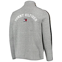 Men's Tommy Hilfiger Heathered Gray Pittsburgh Steelers Mario Quarter-Zip Jacket