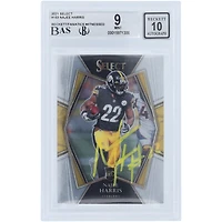 Carte de recrue 9/10 authentifiée autographiée par Najee Harris des Pittsburgh Steelers Panini Select #153 Beckett Fanatics Witnessed 2021