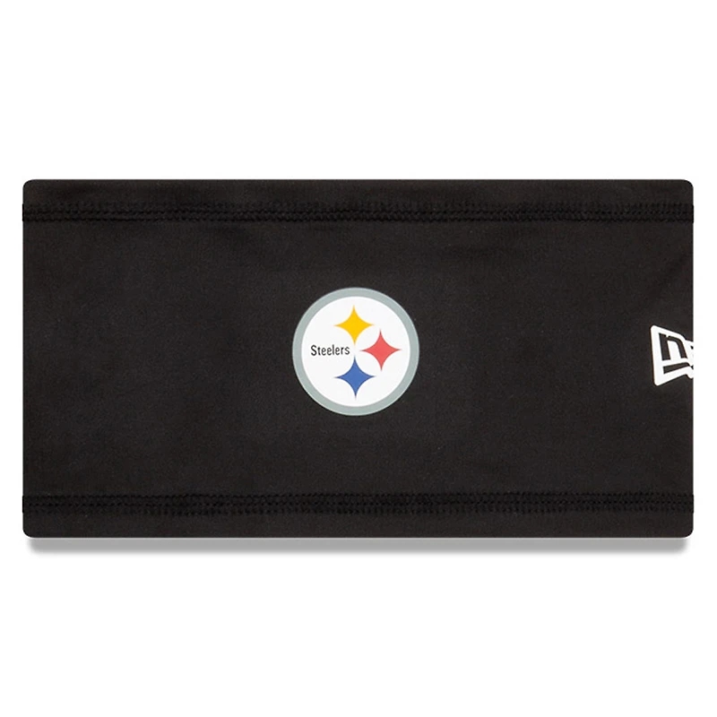 Bandeau de camp d'entraînement officiel New Era Pittsburgh Steelers COOLERA noir