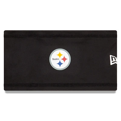 Bandeau de camp d'entraînement officiel New Era Pittsburgh Steelers COOLERA noir