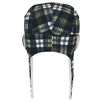 New Era Black Pittsburgh Steelers Sideline Plaid Sherpa Trapper Hat