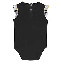 Ensemble de body 2 pièces Happy Hearts des Steelers Pittsburgh pour nouveau-nés et nourrissons