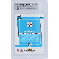 Pat Freiermuth Pittsburgh Steelers 2021 Panini Donruss Optic Rated Rookie Blue Scope #232 Beckett Fanatics Witnessed Rookie Card
