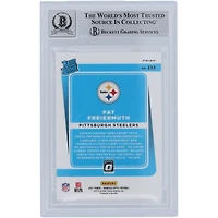 Carte de recrue 9/10 authentifiée signée Pat Freiermuth Pittsburgh Steelers Panini Donruss Optic Blue Scope #232 Beckett Fanatics Witnessed