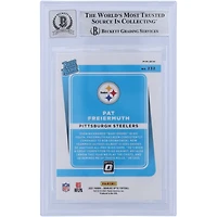 Carte de recrue Panini Donruss Optic Pink #232 Beckett autographiée 2021 par Pat Freiermuth des Pittsburgh Steelers, carte de recrue authentifiée 10 par les fanatiques de Beckett