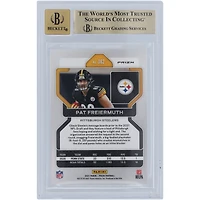 Carte de recrue Panini Prizm verte 2021 autographiée par Pat Freiermuth des Pittsburgh Steelers #362 Beckett Fanatics Witnessed Authenticated 9.5/10