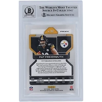 Carte de recrue 9/10 authentifiée signée Pat Freiermuth des Pittsburgh Steelers Panini Prizm Orange Disco #362 2021 Beckett Fanatics