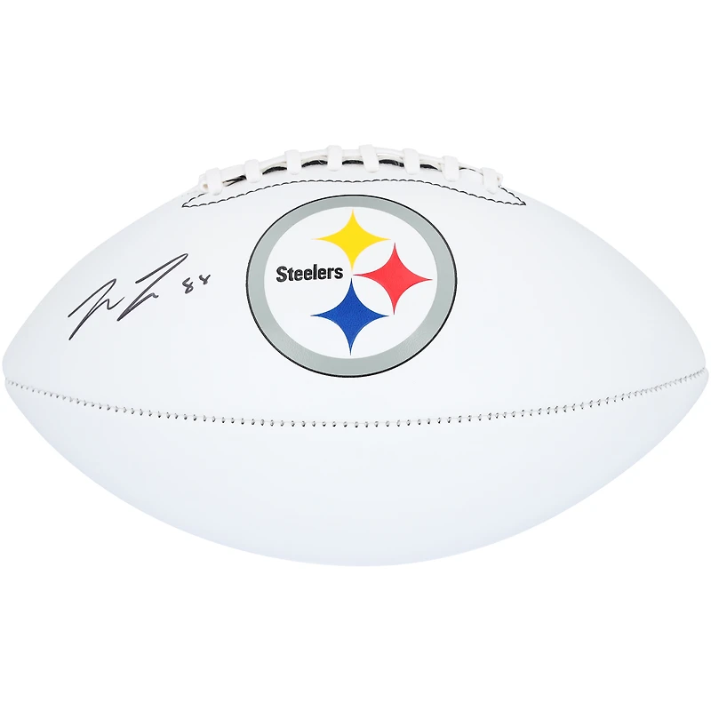 Pat Freiermuth Pittsburgh Steelers Autographed Franklin White Panel Football